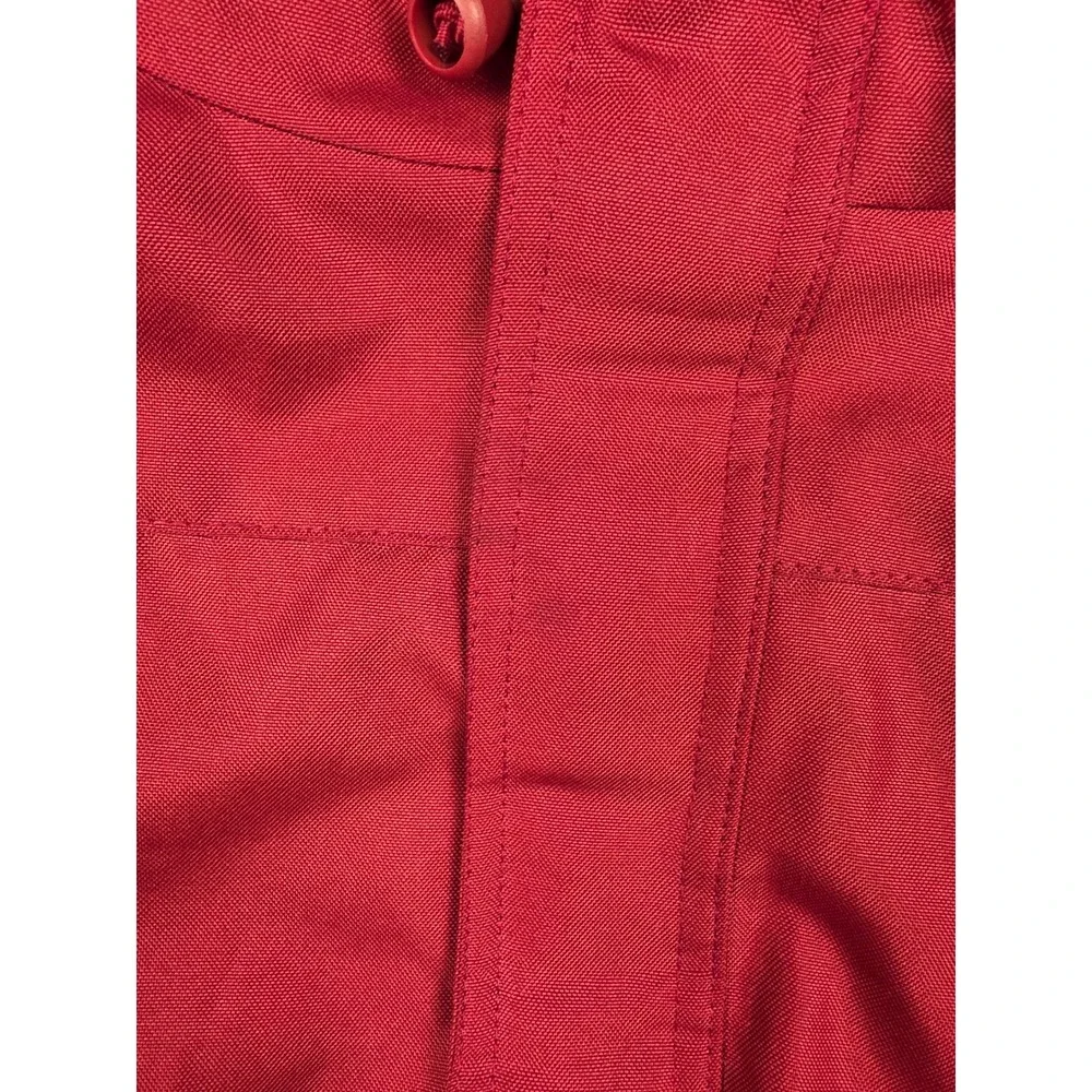 Bass Pro Shops Jacket Men 3XL Red Grey Hood Insulated Full Zip Bomber Coat *Read